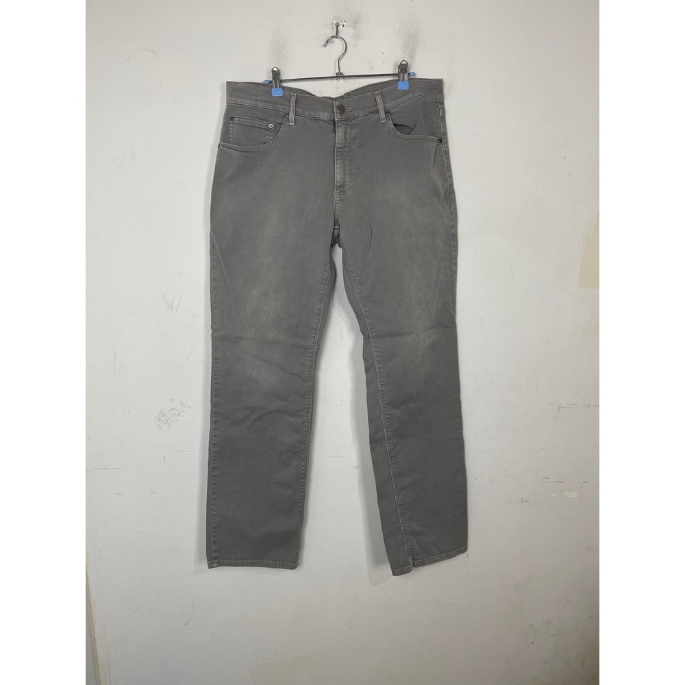 Mott & Bow Mens Straight Leg Gray Jeans W36 L34 Cotton Mercer Stretch Pants